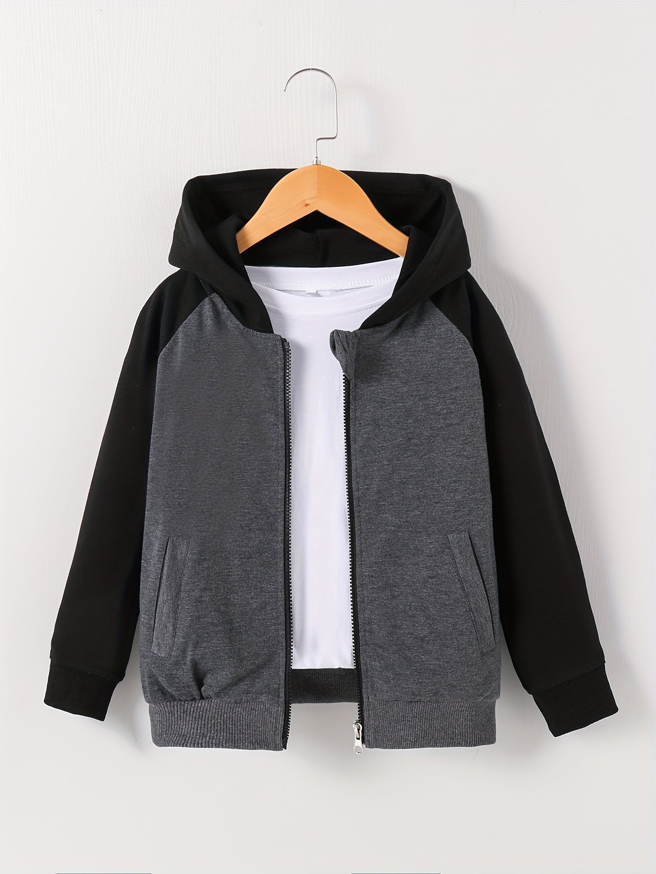 Block Hooded Jacket