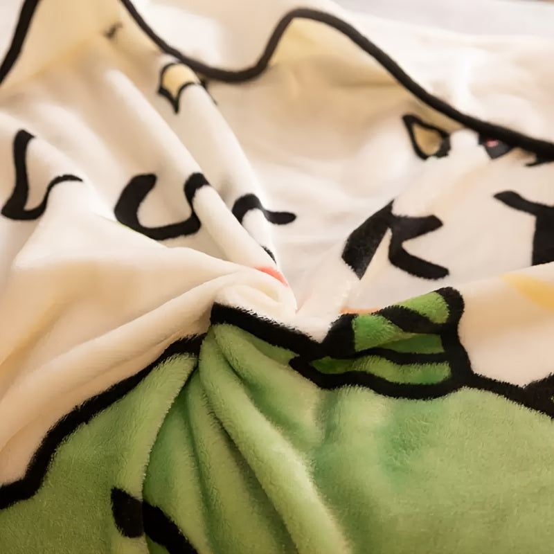 Ultra Soft Dinosaur Flannel Throw Blanket