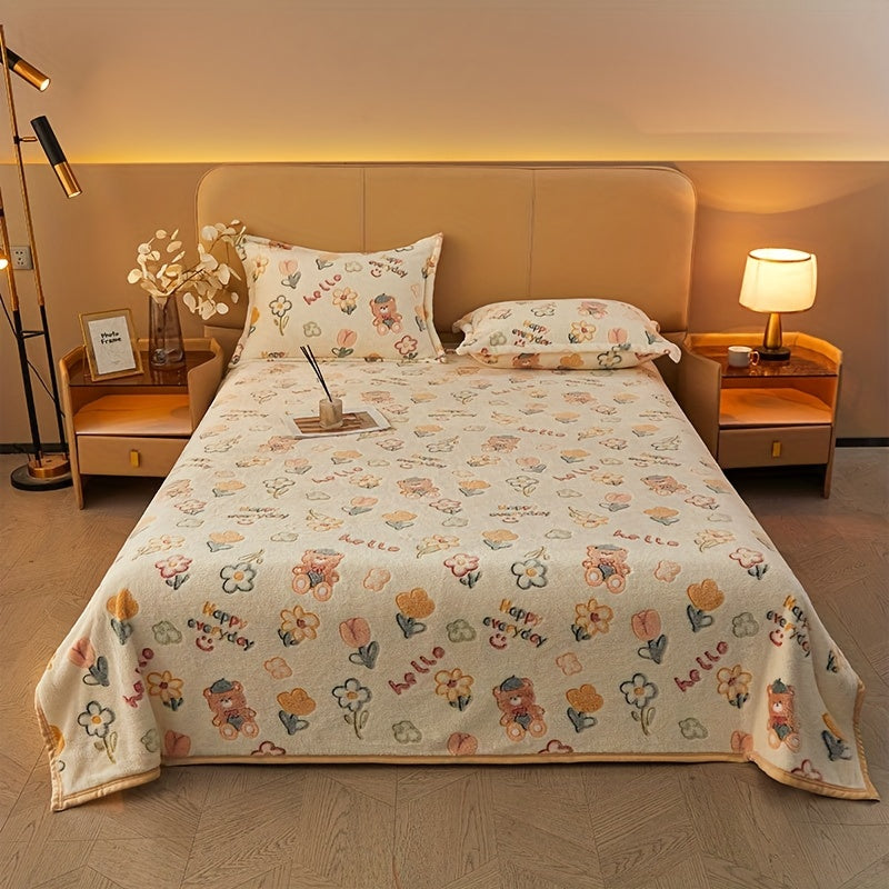 Contemporary Style Snowflake Fleece Blanket