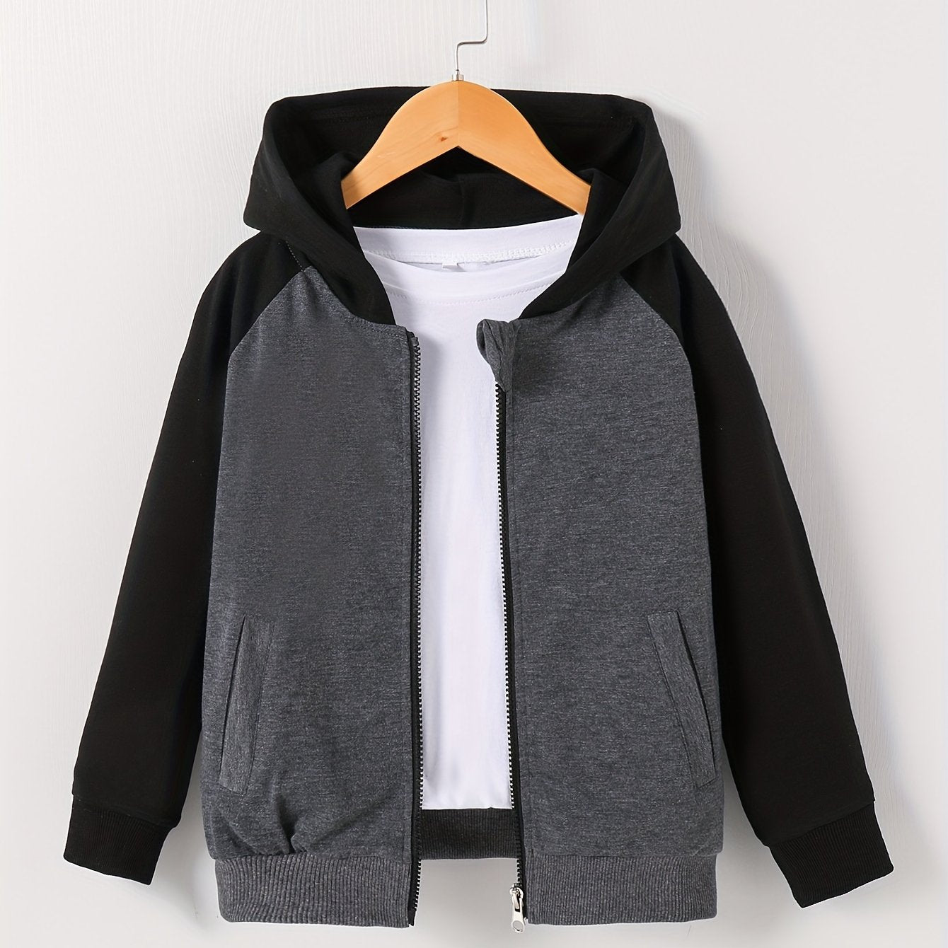 Block Hooded Jacket