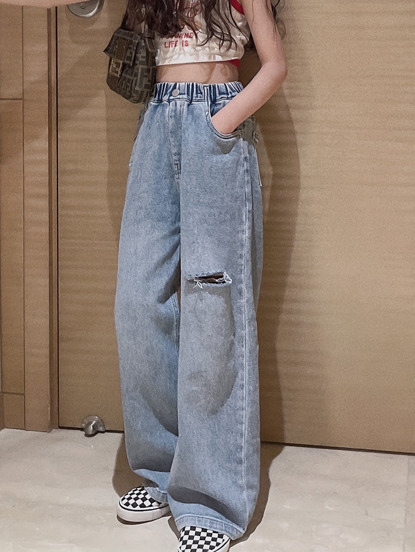 Ripped Comfy Loose Jeans