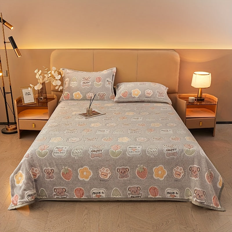 Contemporary Style Snowflake Fleece Blanket