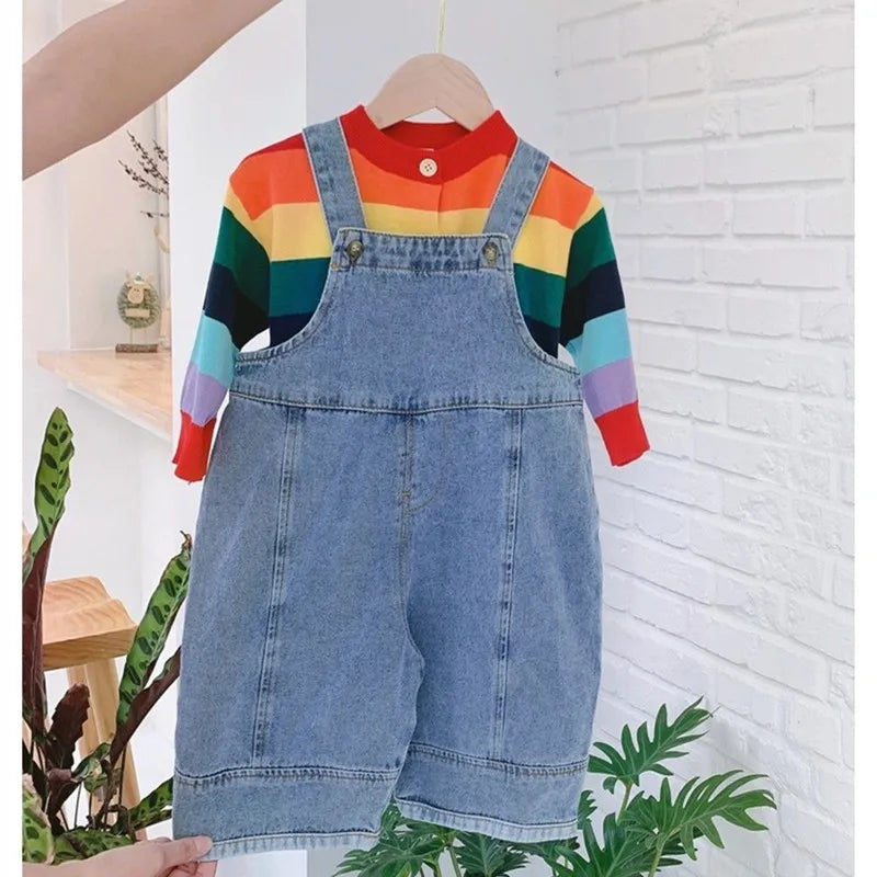 Loose Overalls Denim Trousers