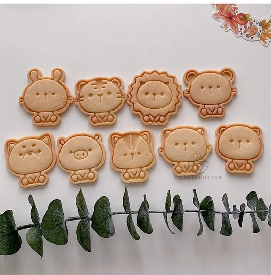 Cartoon Animal Pattern Cookie Cutter