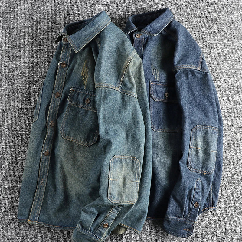 Retro Denim Cotton Washed Jacket