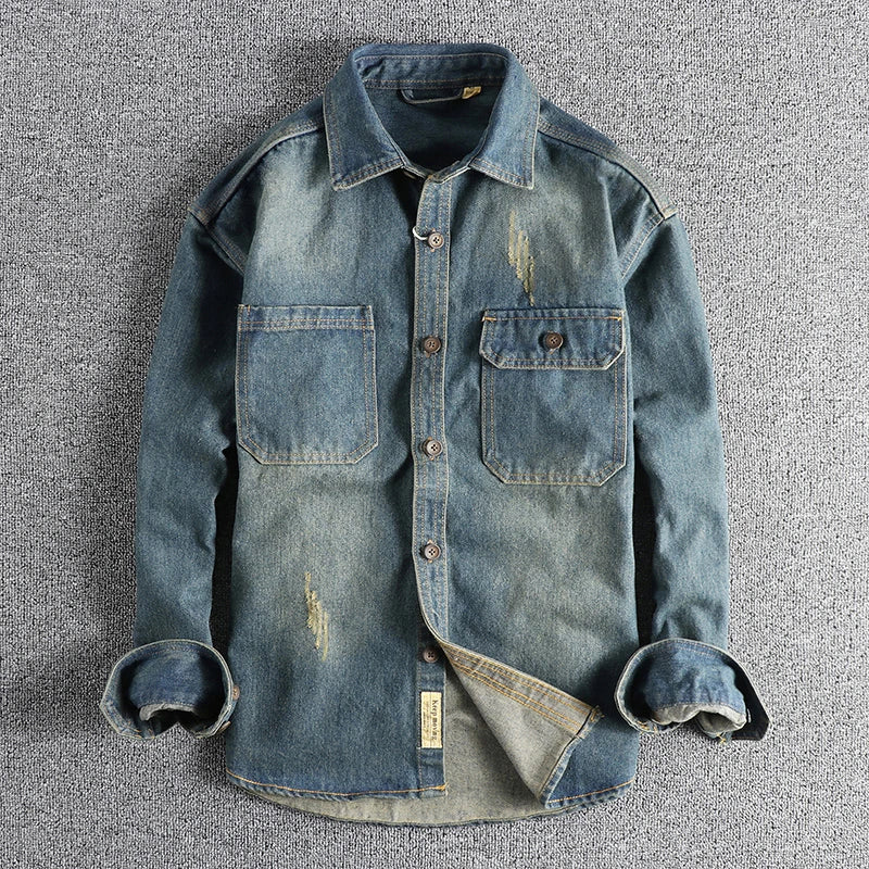 Retro Denim Cotton Washed Jacket